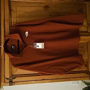 The North Face Rust quarter zipper